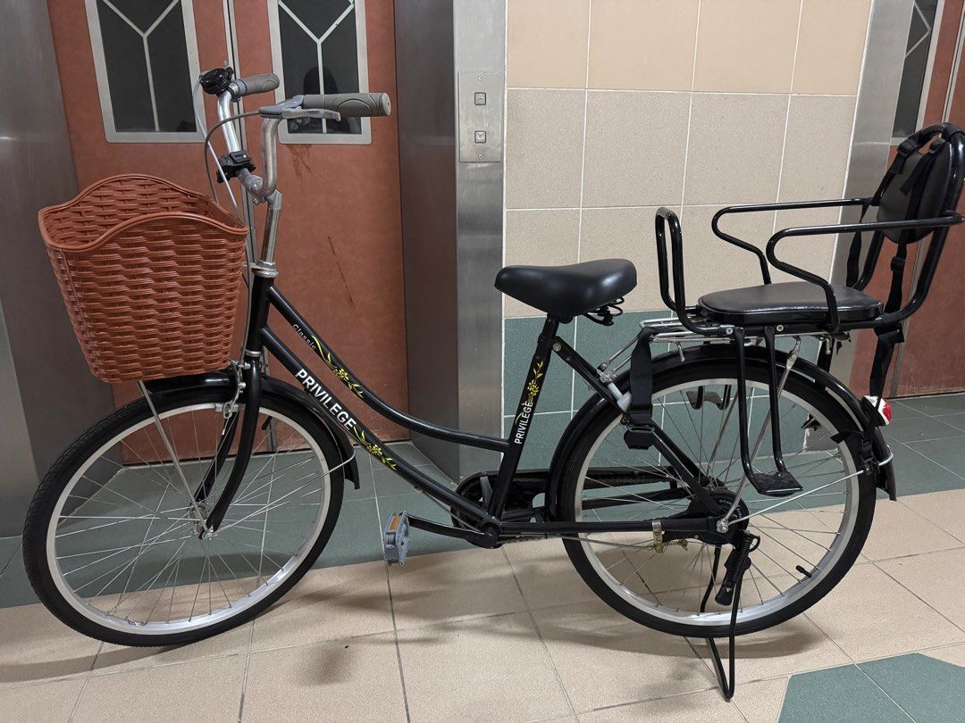 Ladies bike with child seat for sale 2025