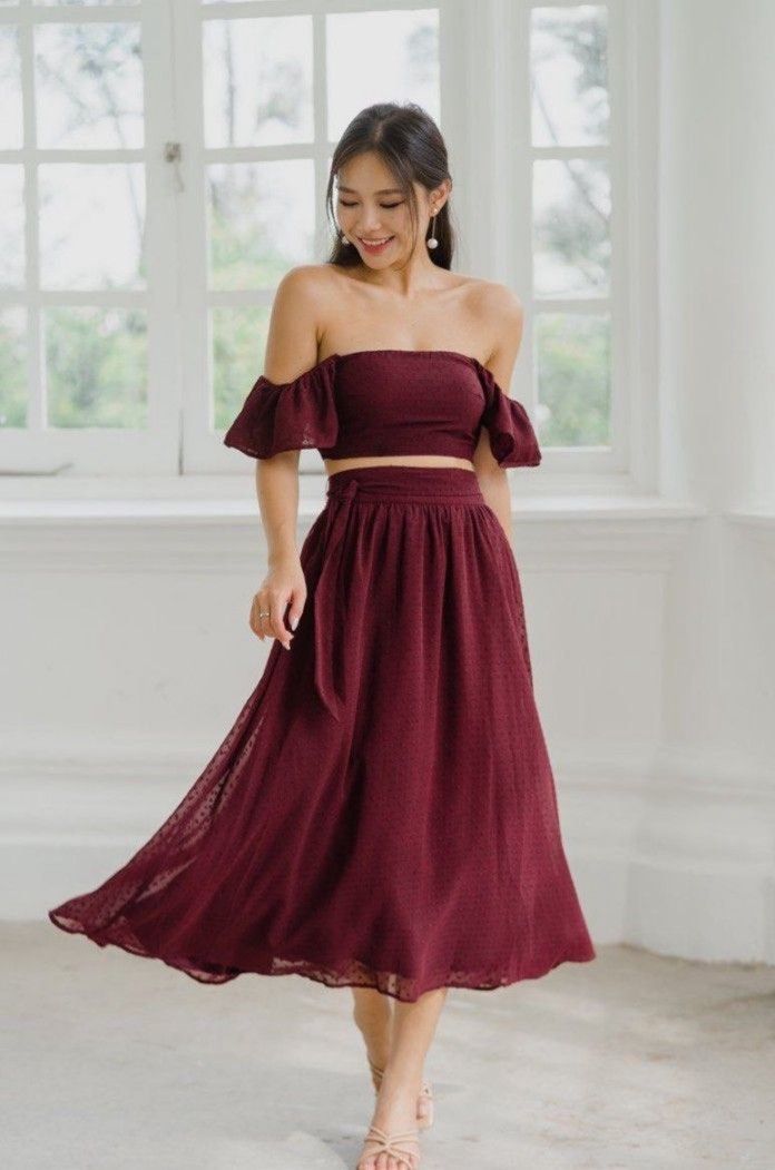 Maroon skirt 9mm online