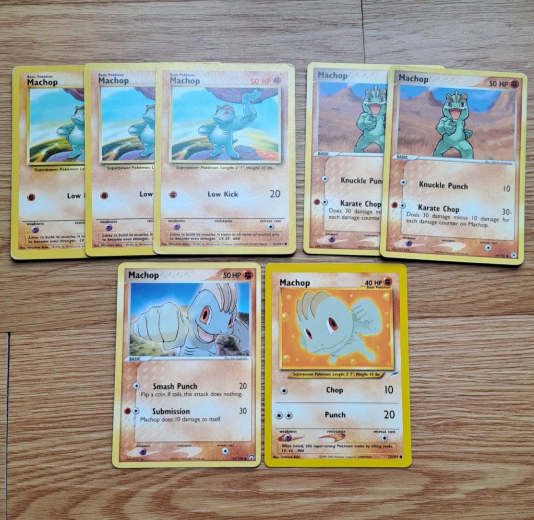Machop Vintage Pokemon Pokmon Cards, Hobbies & Toys, Toys & Games on  Carousell