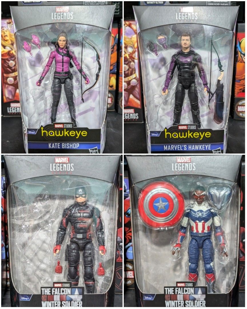 Marvel Legends 11-09-24 (Category: Figurines & Statues) located in Mandaluyong City. Submitted by 4bma_toys (Listing ID 1335266822, Image 3). Description: Sealed Retro Rhino - 2499 Doc Ock - 1799 Sealed Retro Electro - 1499 Ghost Spider - 499 Back On Card Beast - 2699 SOLD MISB Power Princess - 1999 (Loose-No Box - 1949) BIB X-23 - 899 BIB Maverick - 899 KLB Kate Bishop - 999 KLB Hawkeye - 999 KLB US Agent - 799 MISB Capt Falcon - 799 MISB Fox Ma