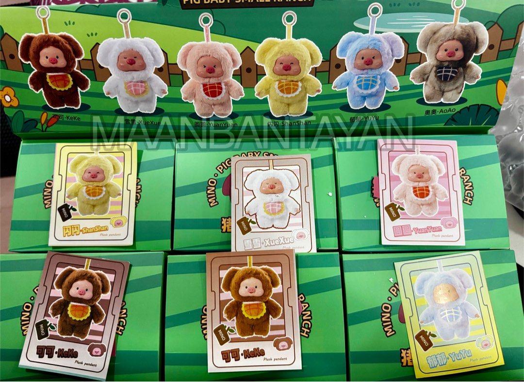 Mino Pig Plush Pendant rubber face 17cm AUTHENTIC (Category: Plushies & Soft Toys) located in Mandaluyong City. Submitted by _maangirl (Listing ID 1335316017, Image 2). Description: [ON-HAND] Mino Pig Plush Pendant rubber face 17cm ✨AUTHENTIC ✔️bag charm approx. 17cm ✔️Peach ✔️Brown (2pcs) ✔️white ✔️blue ✔️yellow ❌white-brown ‼️PAYO PLS! ‼️NO COD -Opened box sealed foil ✨🫶🏻 🌸 MOP: Gcash/seabank/Maya/Metrobank/BPI/Security Bank 🌸 MOD: sdd via 