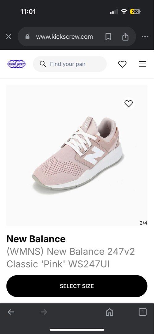 New balance 247 classic pink shop