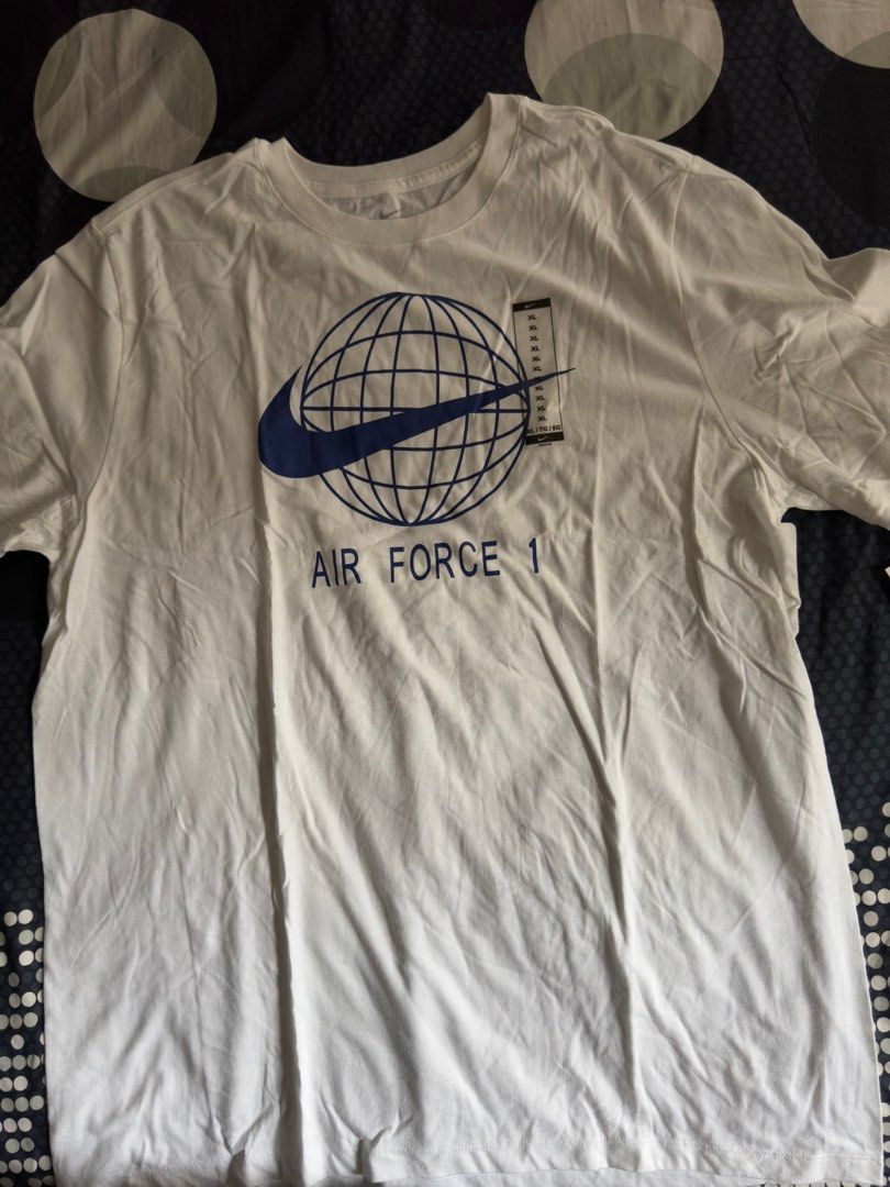 Nike Air Force One shirt (Category: Tshirts & Polo Shirts ) located in Caloocan City. Submitted by knackknicks (Listing ID 1335278852, Image 1). Description: Brand New Nike Air Force One shirt. Bought from the US. Too big for me. .