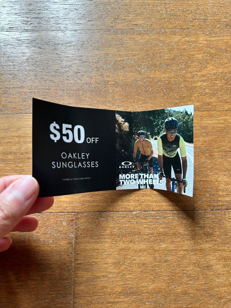 Oakley Voucher 50 Tickets Vouchers Vouchers on Carousell
