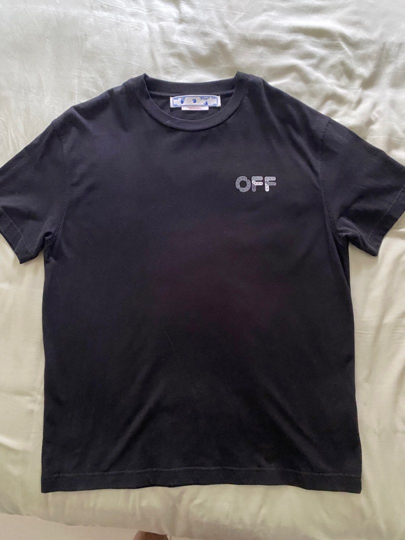 Offwhite Tee (Category: Activewear) located in Subang Jaya. Submitted by goodguy1981 (Listing ID 1335317948, Image 2). Description: 💯 % Authentic! Bought it from Offwhite KLCC! Almost like Brand New!! Comes with full set included paper bag and tags! .