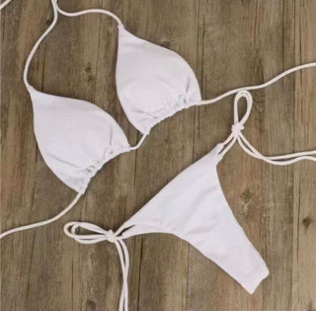 Shein Self Tie Two Piece Bikini Swimsuit (Category: Bikinis & Swimsuits) located in Cavite. Submitted by oceanachors (Listing ID 1335346288, Image 1). Description: Brand:SHEIN Size:XS to semi large.