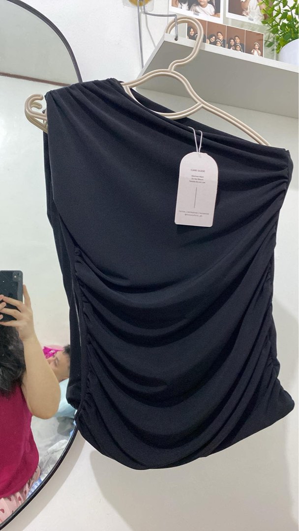 One sided top, Women's Fashion, Tops, Blouses on Carousell