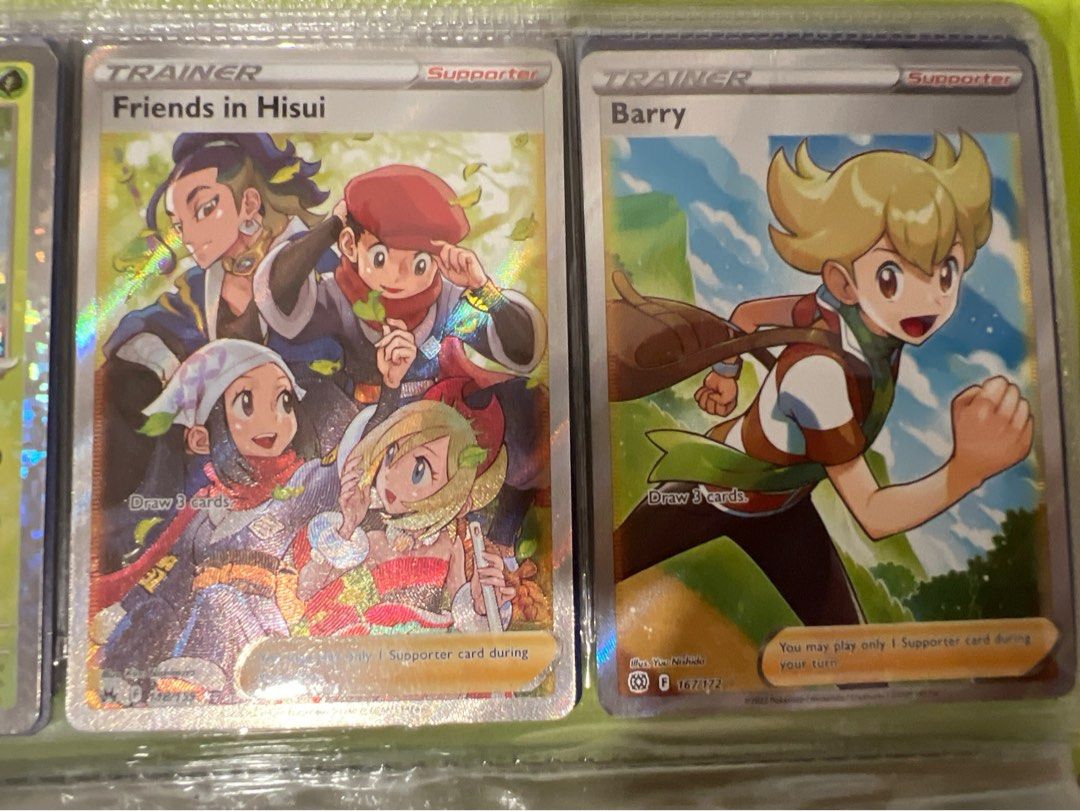 Original pokemon cards. Friends in Hisui ($10). Barry ($5.50), Hobbies & Toys, Toys & Games on Carousell Original pokemon cards. Friends in Hisui ($10). Barry ($5.50), Hobbies & Toys, Toys & Games on Carousell