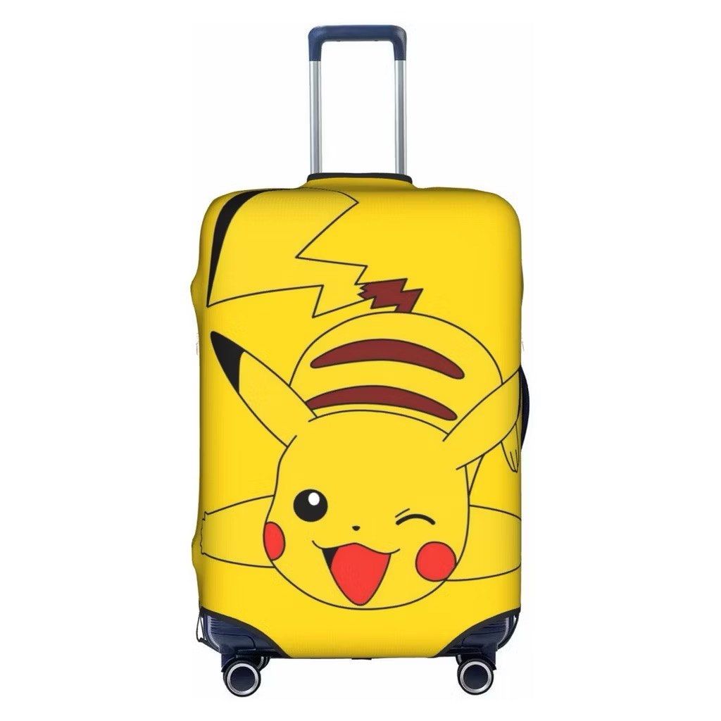 pikachu luggage cover (Category: Luggage) located in Santa Cruz. Submitted by fabfinds2024 (Listing ID 1335320255, Image 1). Description: brand new luggage cover (size Medium) RFS: runs small on our luggage esp when expanded .
