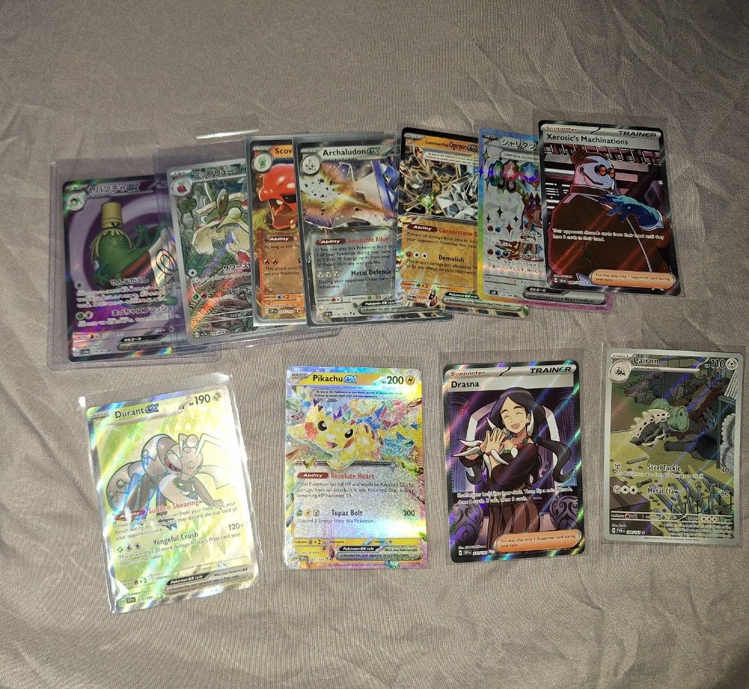 Pokemon surging sparks/ shrouded fable/ twilight masquerade pokemon tcg cards pikachu ex trainer fa/ ir/ sr/ crimzon haze, Hobbies & Toys, Toys & Games on Carousell Pokemon surging sparks/ shrouded fable/ twilight masquerade pokemon tcg cards pikachu ex trainer fa/ ir/ sr/ crimzon haze, Hobbies & Toys, Toys & Games on Carousell