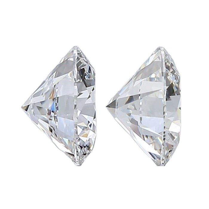 Pristine 1.40ct Triple Excellent Ideal Cut Pair of Round Shaped Diamonds 1010 2 0917 2 Women s Fashion Jewelry Organisers Precious Stones on Carousell