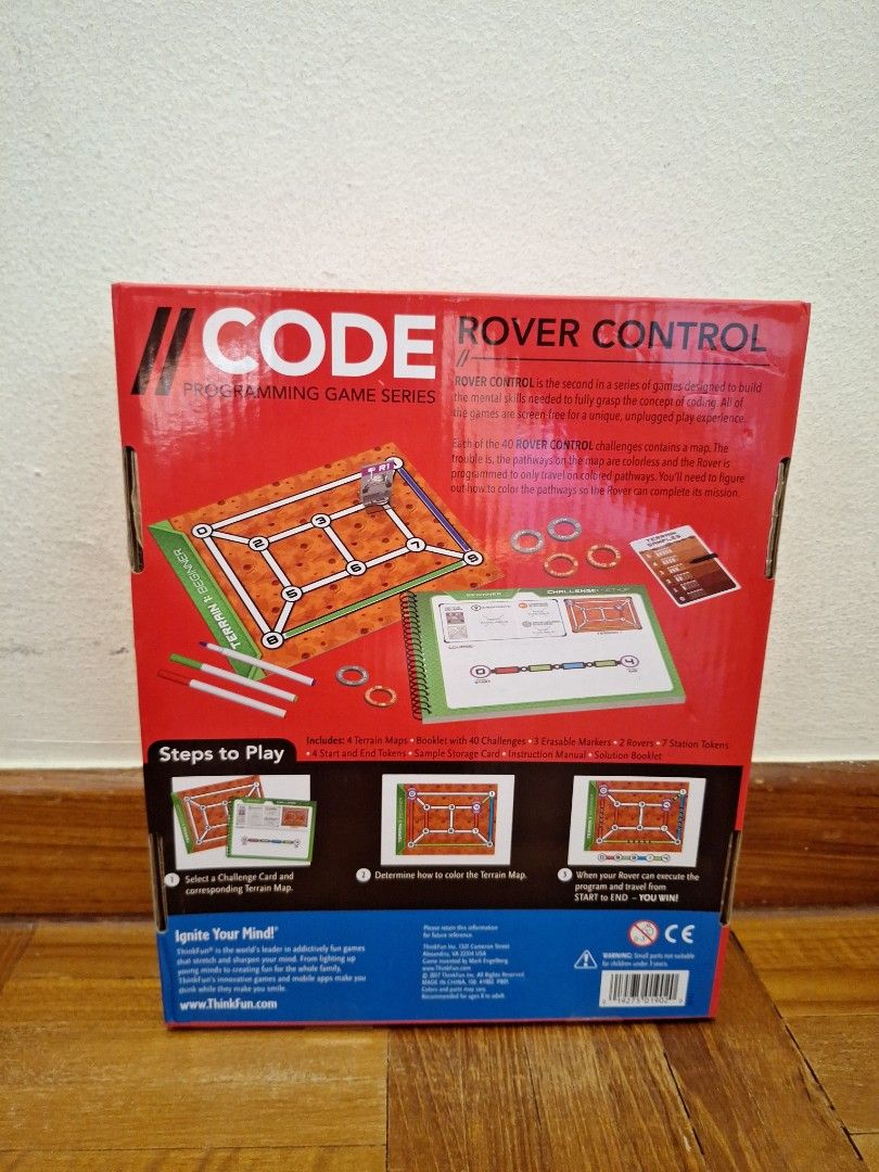 Programming Game Rover control (Category: Educational & Learning Toys) located in Singapore. Submitted by chrizz02 (Listing ID 1335299923, Image 2). Description: got as a gift great for ppl who r into coding and wanna have some fun very beginner friendly can nego if pick up at my convenience.
