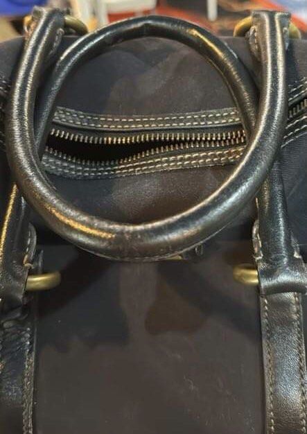 RALPH LAUREN Vintage Boston Bag (Authentic) (Category: Luxury Bags & Wallets) located in Quezon City. Submitted by juanna. (Listing ID 1301483037, Image 2). Description: ✅Authentic ✅Vintage boston style ✅ Suede and leather combination ✅ With hoop provision for sling ✅Bag Dimension (inches) L-7” W-9.5” Base-7”.