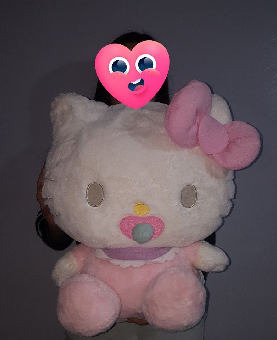 Sanrio Baby Pink Hello Kitty Doll Human Size Plush Limited Edition Hobbies Toys Toys Games on Carousell