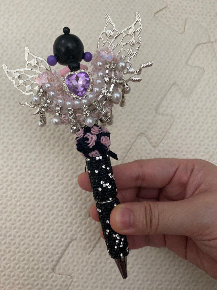 Skullpanda pop bean fancy moon pen (Category: Stationery & School Supplies) located in Lucena. Submitted by cat09 (Listing ID 1335281283, Image 2). Description: Handcrafted Fancy beads and moon Rhinestone pen Feels very luxe when writing Sf not included .