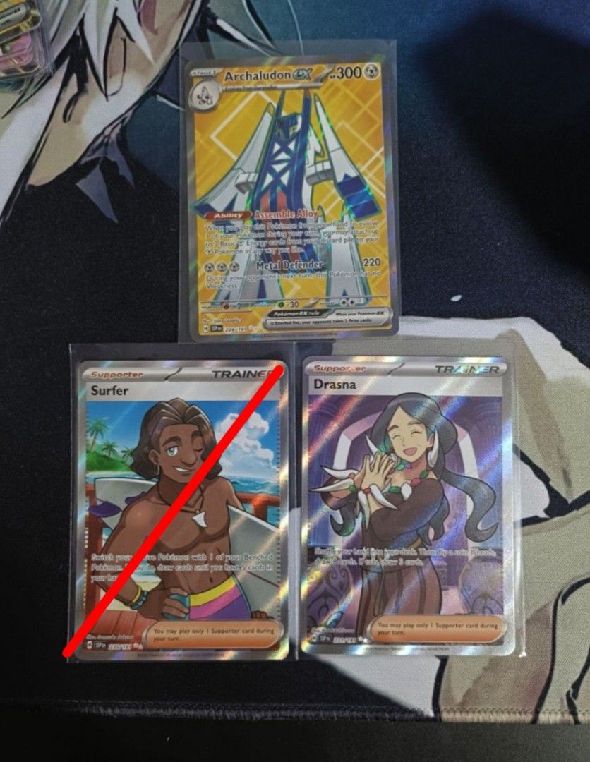 Surging Sparks Full Art Trainer Surfer / Drasna / Archaludon ex - Pokemon  TCG Surging Sparks, Hobbies & Toys, Toys & Games on Carousell