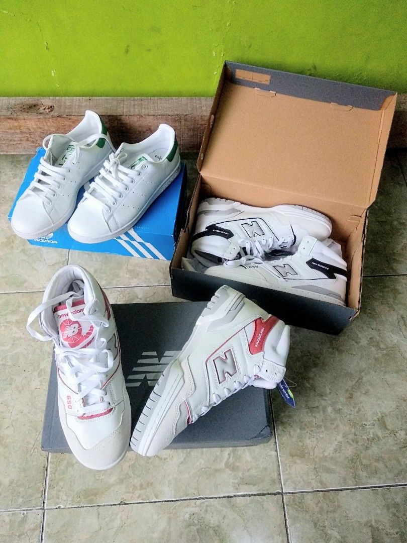 Sz 42 New Balance 650 Adidas Stan Smith Fesyen Pria Sepatu Sneakers di Carousell