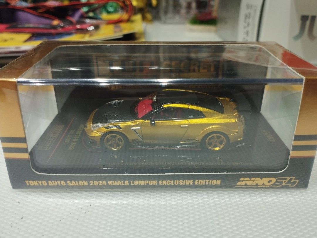 TOP SECRET GTR35 Tokyo Auto Salon KL 2024 1/64 INNO64, Toys