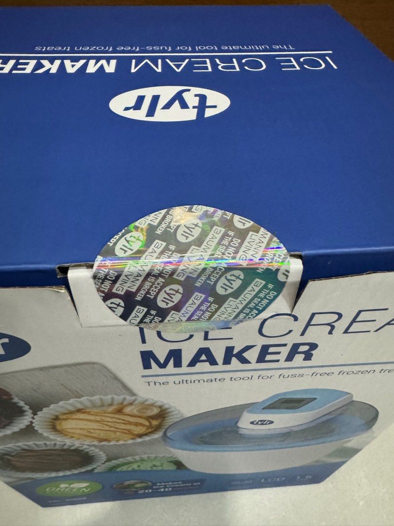 Tylr ice cream maker (Category: Other Kitchenware & Tableware) located in Manila. Submitted by chinchinshaven (Listing ID 1335412081, Image 2). Description: Unused Sealed .