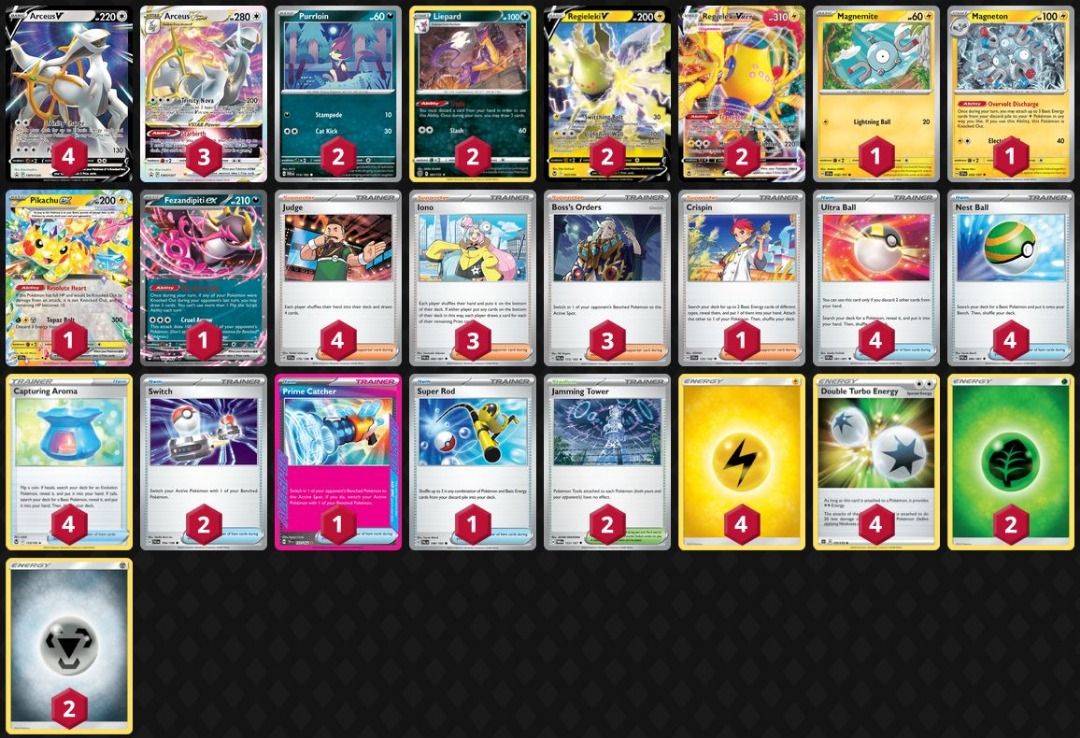 [F Block Deck] Pokemon TCG Arceus VSTAR Regieleki VMAX Deck with ...