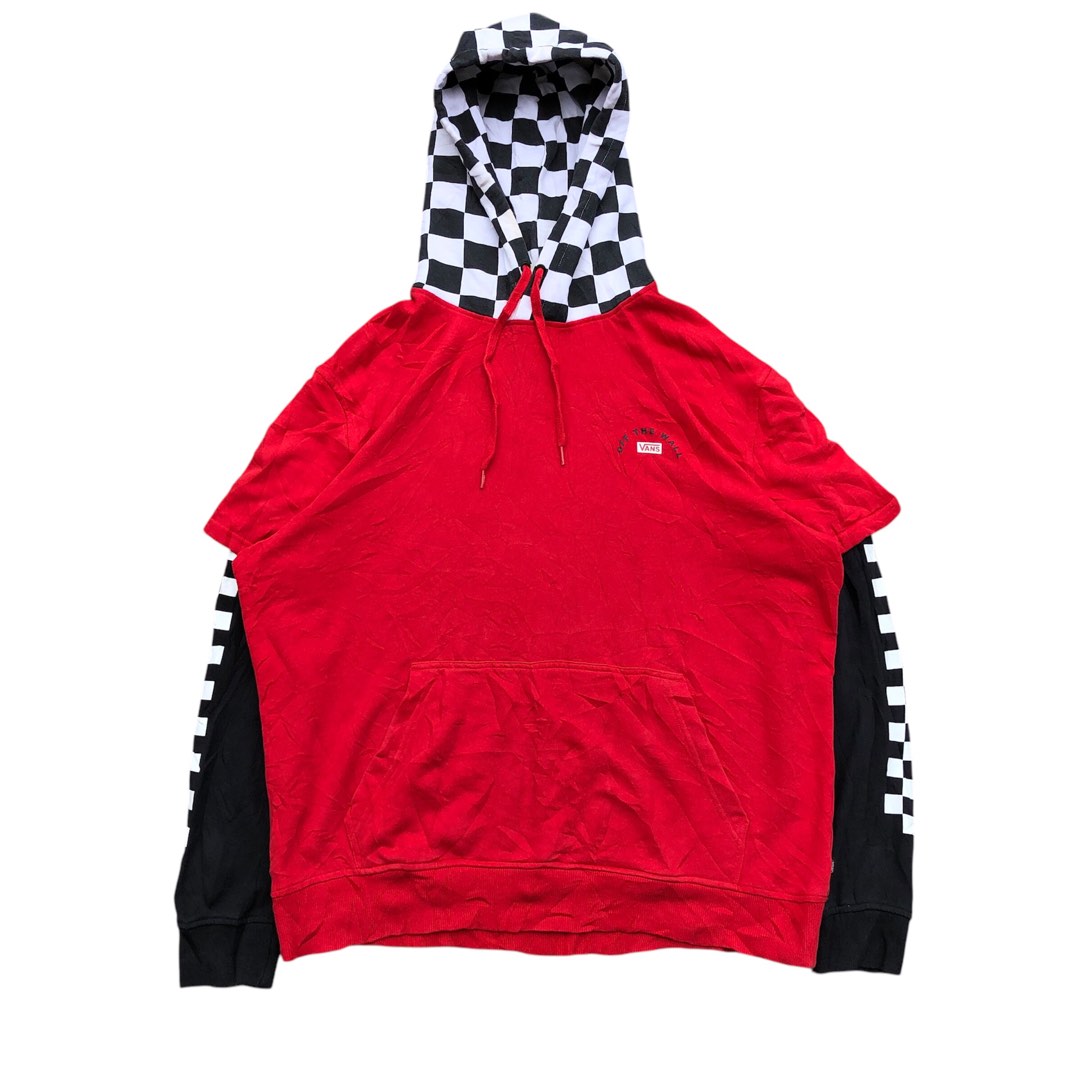 VANS CHECKERED HOODIE Men s Fashion Tops Sets Hoodies on Carousell