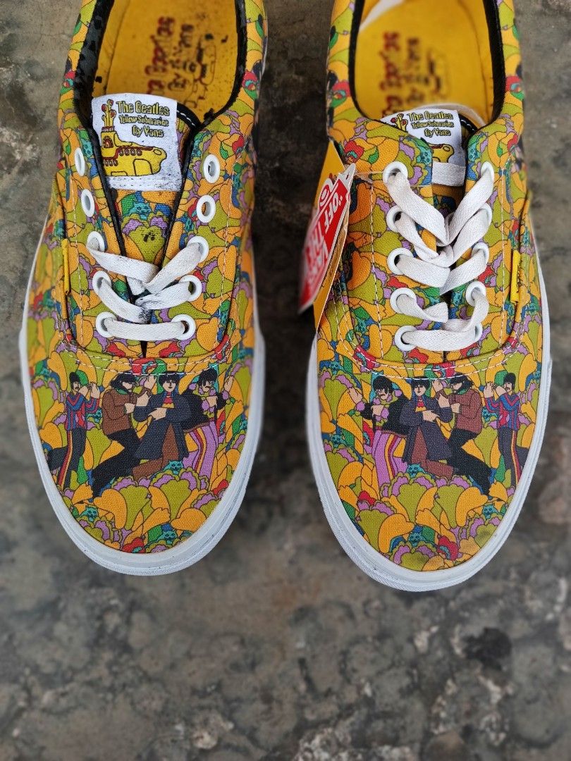 Vans Era x The Beatles Garden True Yellow Fesyen Pria Sepatu Sneakers di Carousell