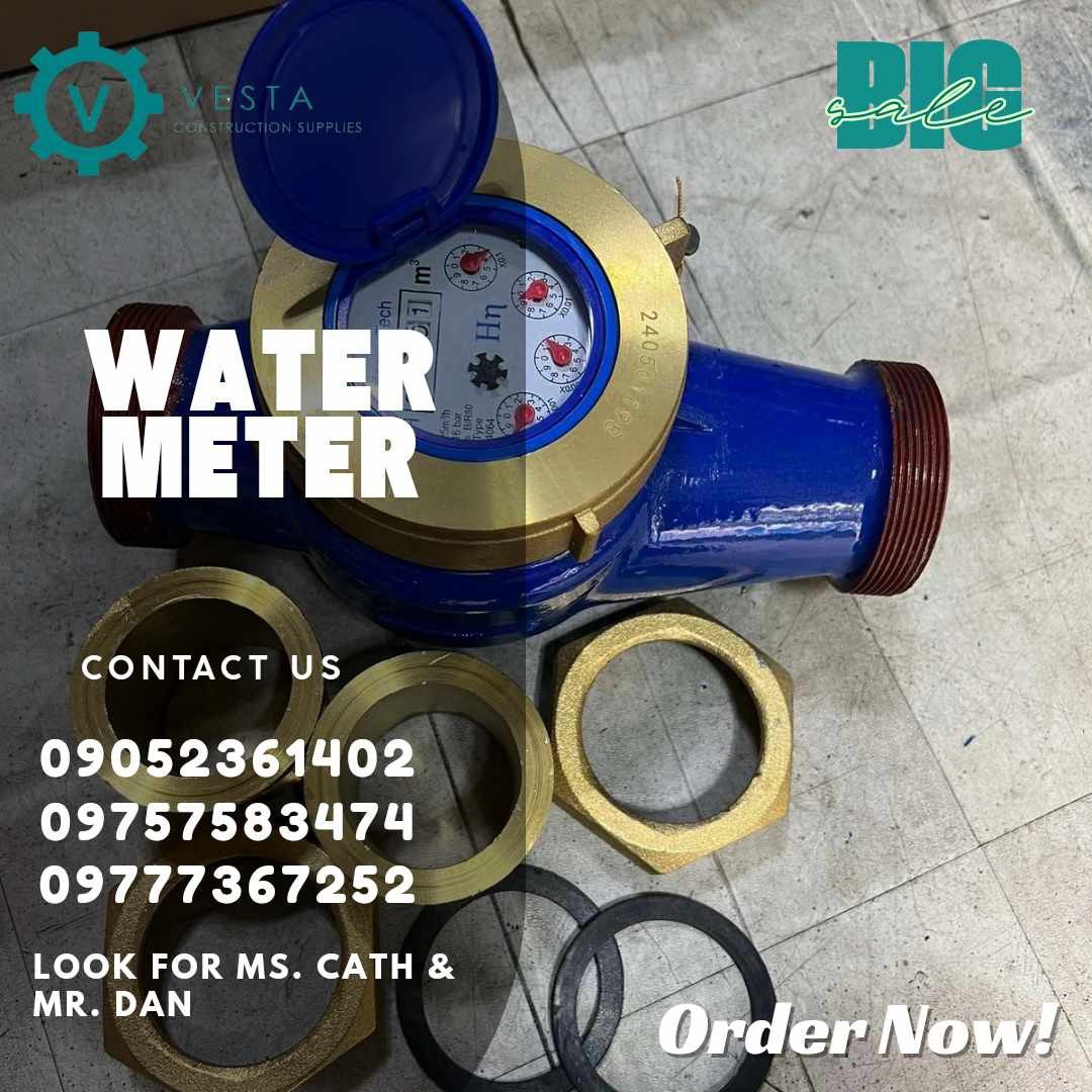 Water meter (Category: Construction Tools & Equipment) located in Manila. Submitted by cathvesta_sales (Listing ID 1335286012, Image 1). Description: .