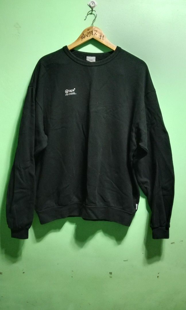 wtaps crew neck (Category: Activewear) located in Mandaluyong City. Submitted by newdepot (Listing ID 1335329848, Image 2). Description: wtaps og crewneck size 4 black 25x26 no issue 1200 shipped 8/10.