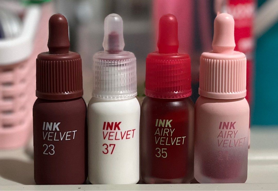 4 pc Peripera Lip Tints (Category: Makeup) located in Gapan. Submitted by anitsirc19 (Listing ID 1339317899, Image 1). Description: ❗️💯 Original Peripera bought from Clublio ❗️Original Price: 509php each ❗️Cherry Rose, Enjoy Mute, Nutty Nude, Fluppy Peach ❗️Used for swatch only RFS: di bagay yung shades sa akin 😅, only kept 2 shades.