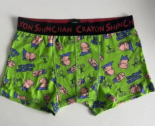 預定  Shorts 日單 蠟筆小新 卡通男平角內褲   men cartoon underwear  brief62978591372161114