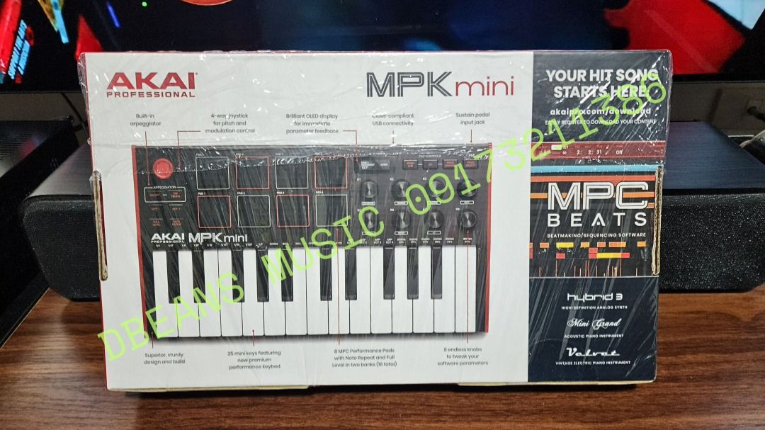 AKAI MPK MINI MK3 MIDI KEYBOARD CONTROLLER (Category: Computer Keyboard) located in Las Pinas. Submitted by dbeansmusic (Listing ID 1339354727, Image 2). Description: ✔️ FOR SALE ONLY: AKAI MPK MINI MK3 MIDI KEYBOARD CONTROLLER ✔️ DETAILS: - BRAND NEW. ACTUAL PHOTOS POSTED ✔️ FEATURES & SPECIFICATIONS: - Your entry-point into a world of pro production starts here. - Introducing the Akai Professional MPK mini mk3, the third iteration of the world'