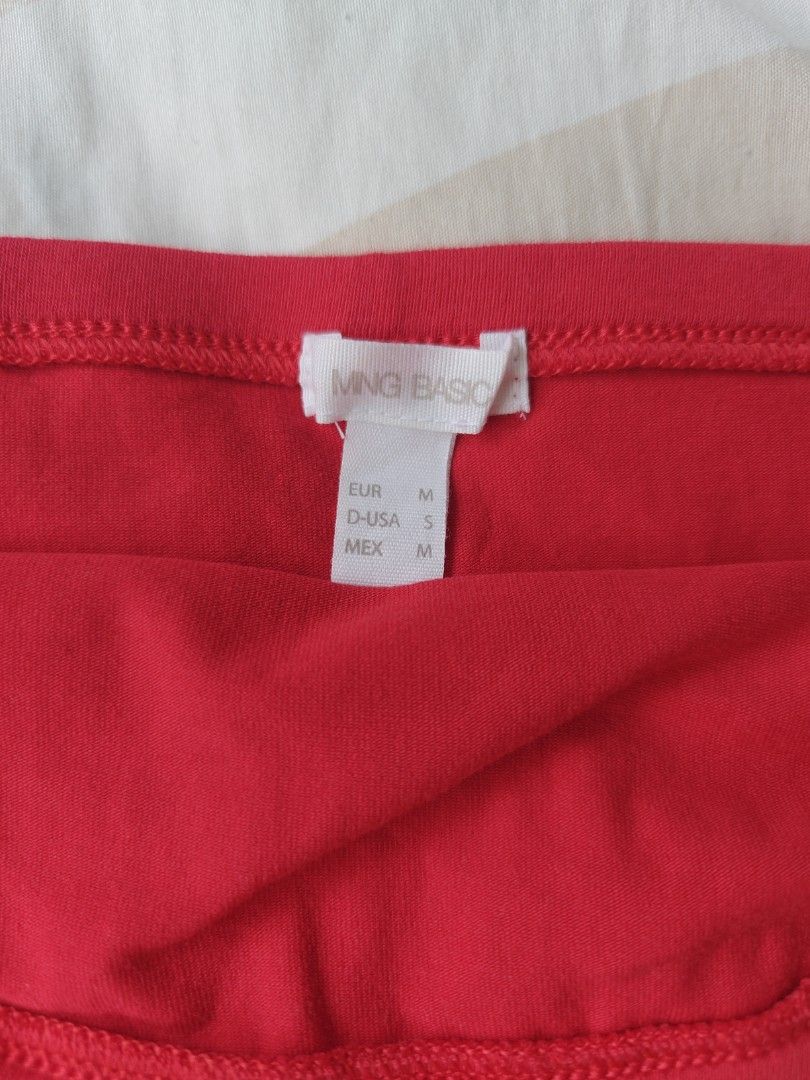 Assorted MNG basic tops (Category: Other Tops) located in Singapore. Submitted by happyhappy_shopping (Listing ID 1339245026, Image 2). Description: Good as New 1pc -$8 2pcs - $14 3pcs - $20 Never worn before or once or twice and kept in wardrobe. Found after shifting house and no longer able to fit Update: Red tube top sold.