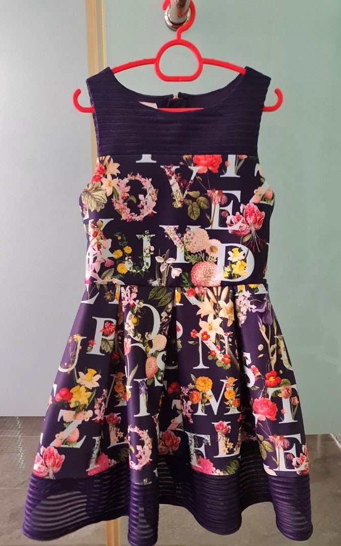 Baker by TED BAKER Girls Floral Alphabet Dress