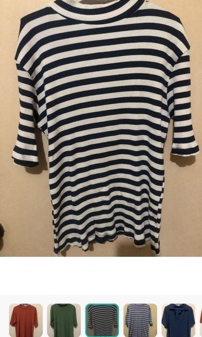 Bundle Knitted Top (Category: Blouses) located in Manila. Submitted by Bloomer (Listing ID 1339216330, Image 2). Description: Bundle top Office top Fit XL.