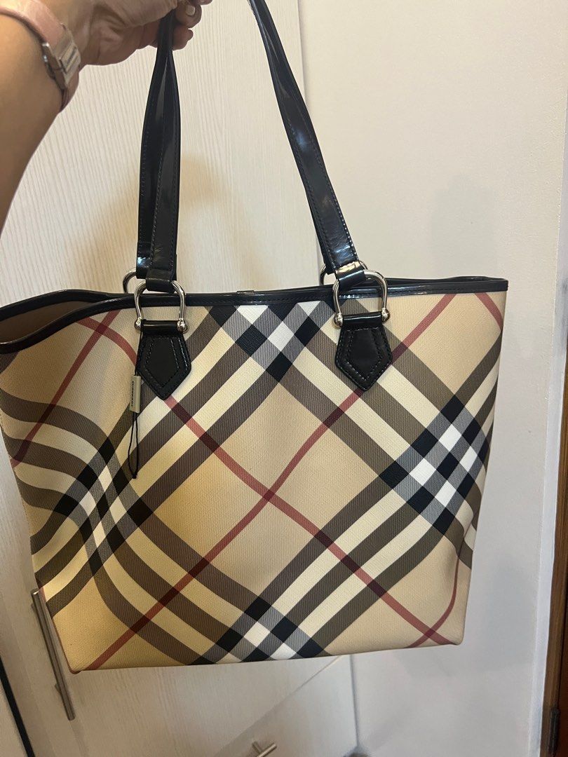 Burberry Nova Check Canvas Neverfull Bag Preloved Luxury Bags Wallets on Carousell