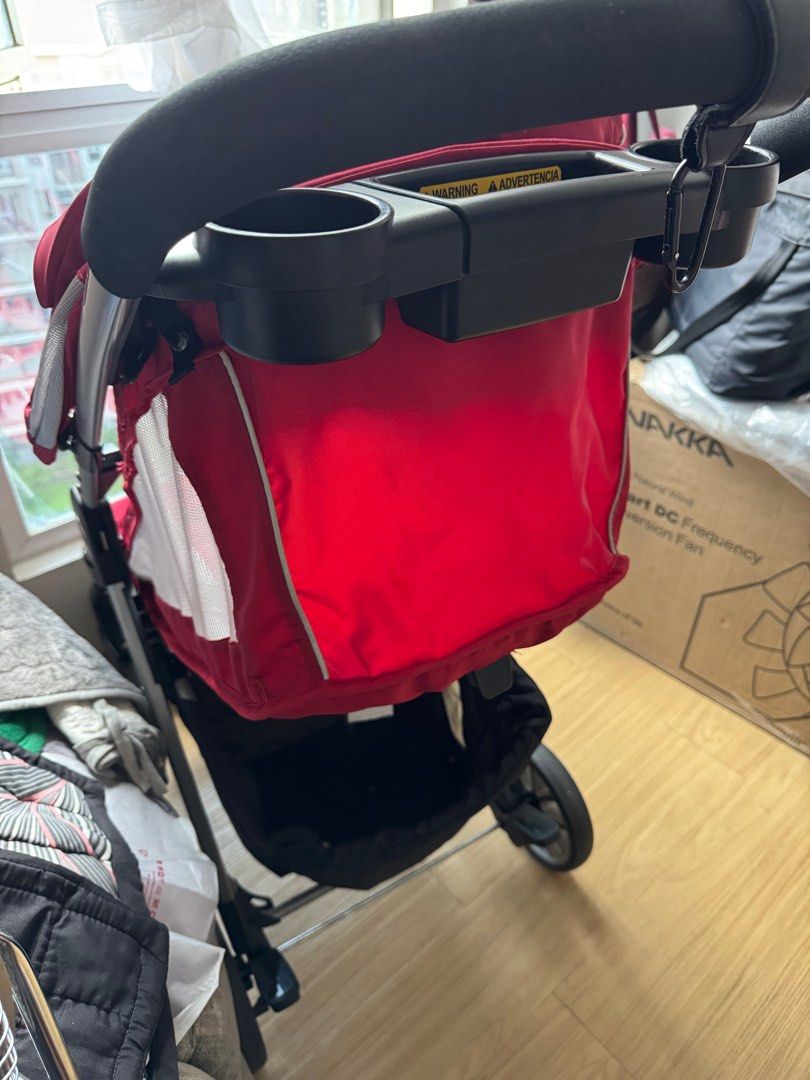 Chicco Mini Bravo Lightweight Stroller (Category: Strollers) located in Quezon City. Submitted by z_blu (Listing ID 1339319053, Image 2). Description: Color: Chili Material: Polyester, Metal - Lightweight and compact for on-the-go convenience - Innovative fold/carry handle for a one-hand, free-standing quick fold 3-Position reclining backrest with easy one-hand adjustment - Mesh vents on canopy and sides of seat improve airflow Padded push handle