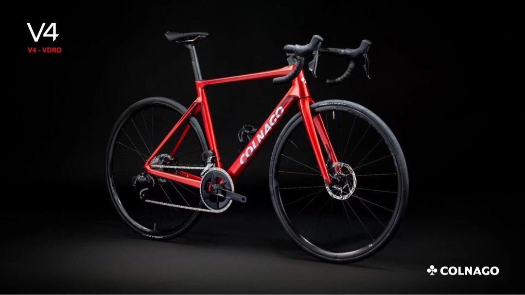 Colnago V4 roadbike |Shimano groupset |carbon road bike (Category: Bicycles) located in Singapore. Submitted by revbikecollective (Listing ID 1339322322, Image 2). Description: Colnago v4 The Colnago V4 is a high-performance road bike that continues Colnago’s legacy of exceptional craftsmanship and cutting-edge design. Known for its lightweight carbon frame, precise handling, and aerodynamic features, the V4 is designed to meet the needs of compe