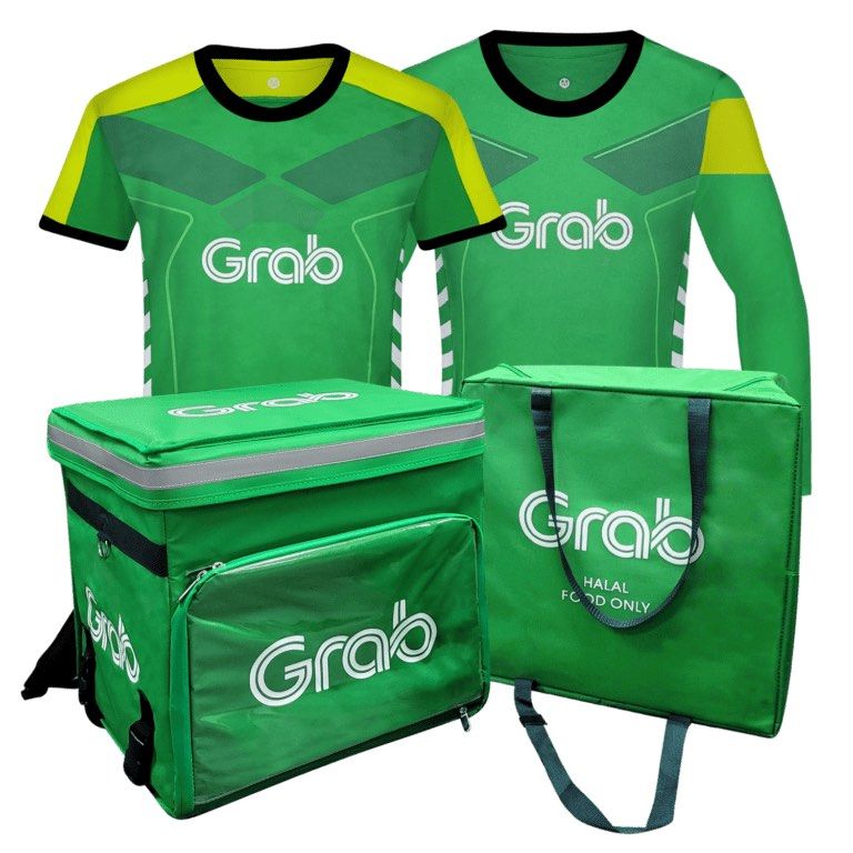 GrabFood BackPack GrabFood Halal Tote Bag Motorcycles Motorcycle Accessories on Carousell