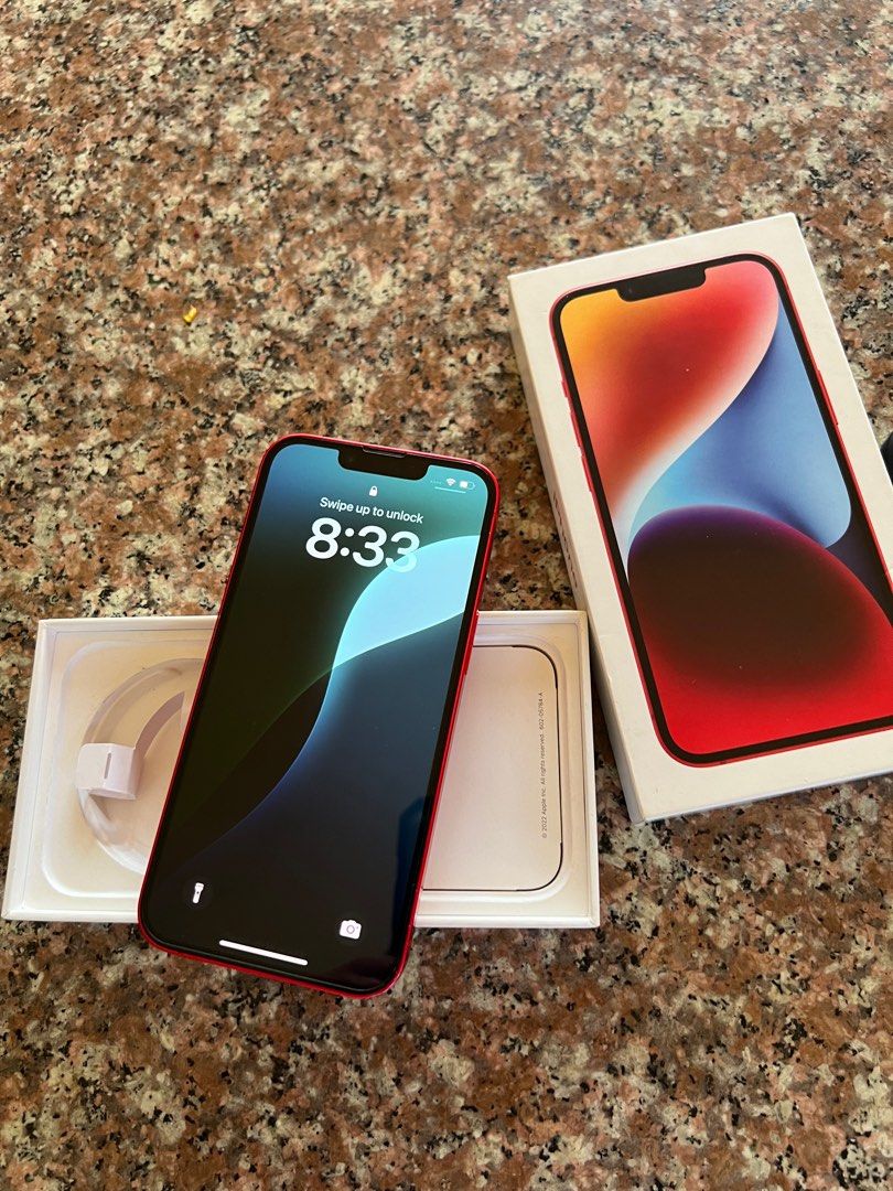 Iphone 14 128gb fu (Category: iPhone 14 Series) located in Quezon City. Submitted by tyler8. (Listing ID 1339219735, Image 2). Description: Ptpa Iphone 14 128gb “Product red” Factory unlocked -25,500 Open for swap (Ios ) Preloved all are perfectly working With box (same imei) Meetup location: Marikina area, Uptc, eastwood, cubao & lrt 2 stations. .