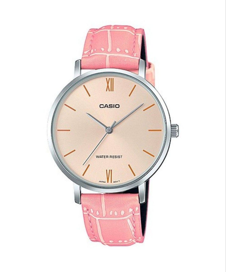 JAM TANGAN WANITA TALI KULIT CASIO ORIGINAL LTP VT01L 4B Women s Fashion Watches Accessories Watches on Carousell
