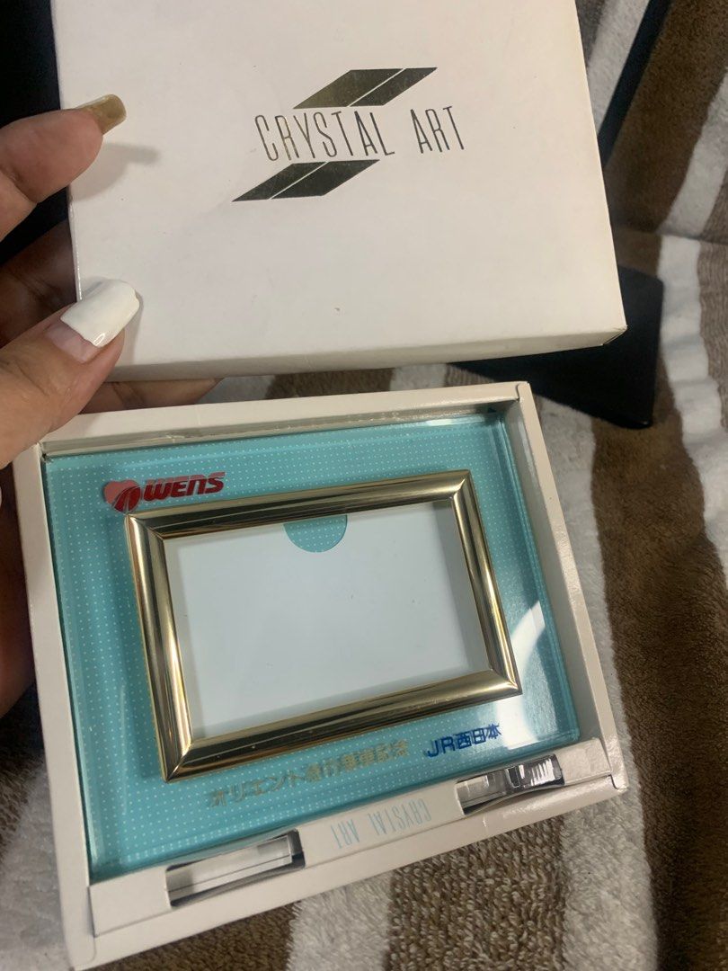 Japan cute glass small frame (Category: Frames & Pictures) located in Cabanatuan. Submitted by mjluxxejapan (Listing ID 1339361434, Image 1). Description: Fixed price Bnew as is item.approx 6”x4” meas.cute s only.pls check all details posted .
