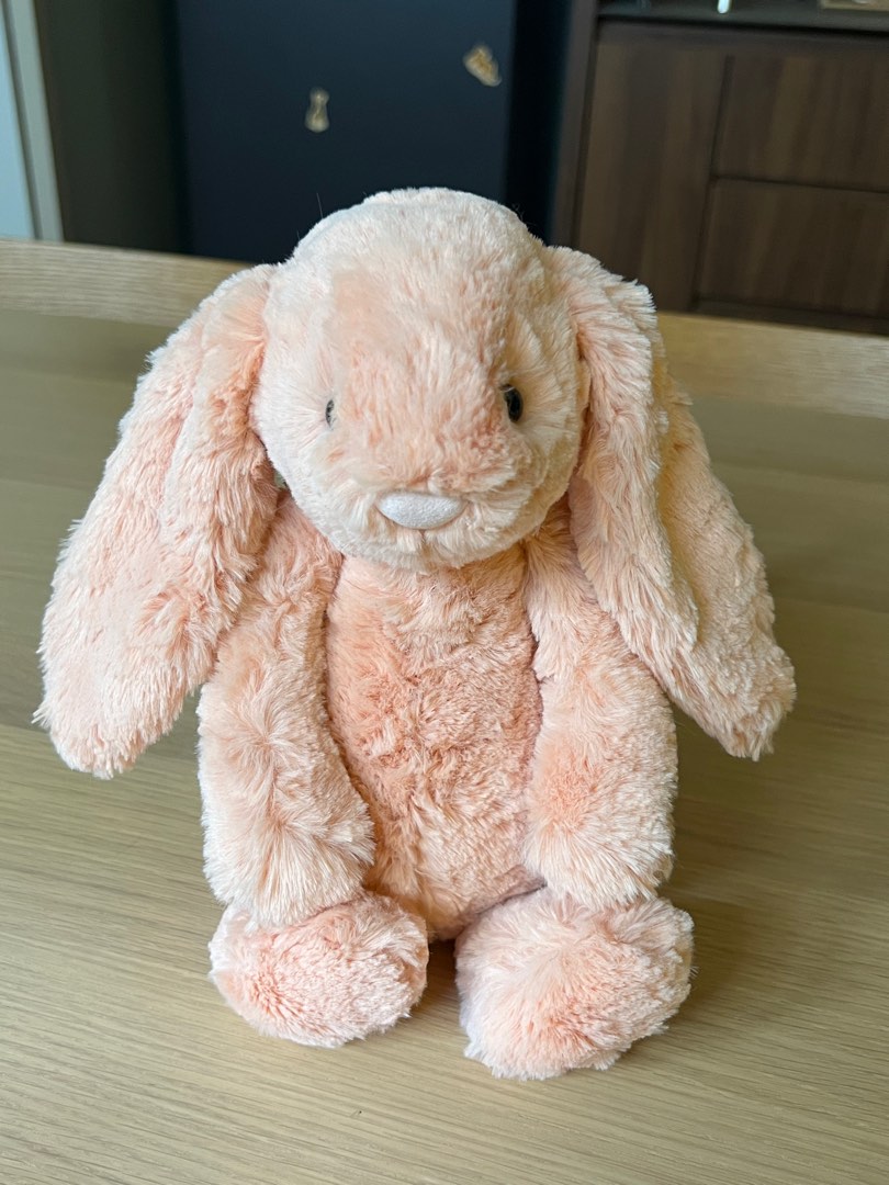 Jellycat Peach Bunny medium US Exclusive Hobbies Toys Toys Games on Carousell