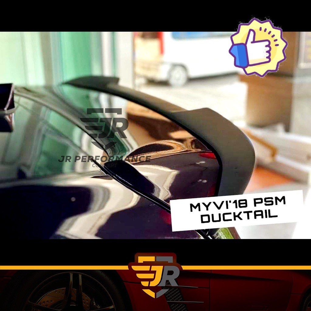 JR Custom Made Rear Ducktail Spoiler Perodua New Myvi Baru Itik Spoiler ...