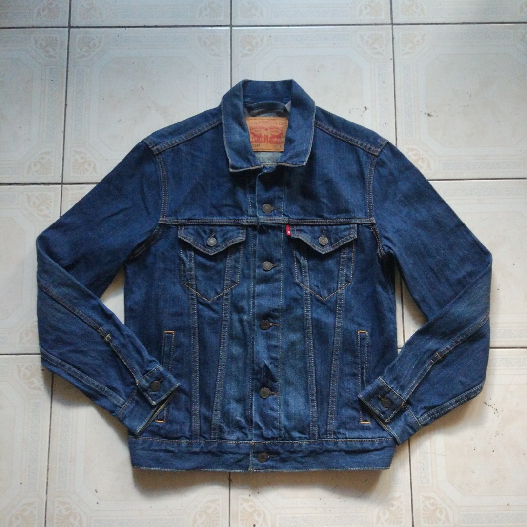 Levi's 72334-0557 Denim Jacket (Men's Size S) cotton blue type Vintage Second Hand