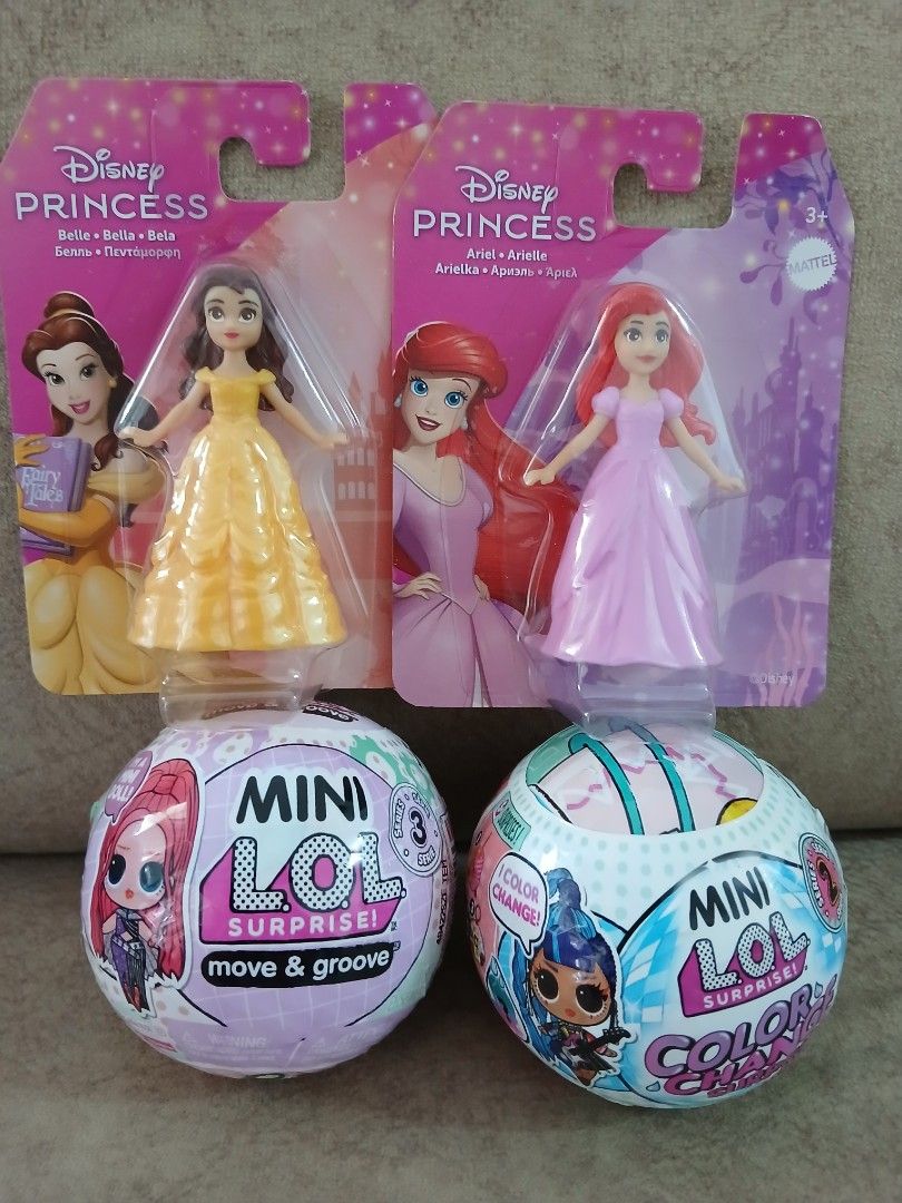 LOL Surprise Move Groove Color Change Doll Fashion Figure w Accessory Disney Princess Ariel Belle Party Gift Pack Sealed Lot Hobbies Toys Toys Games on Carousell