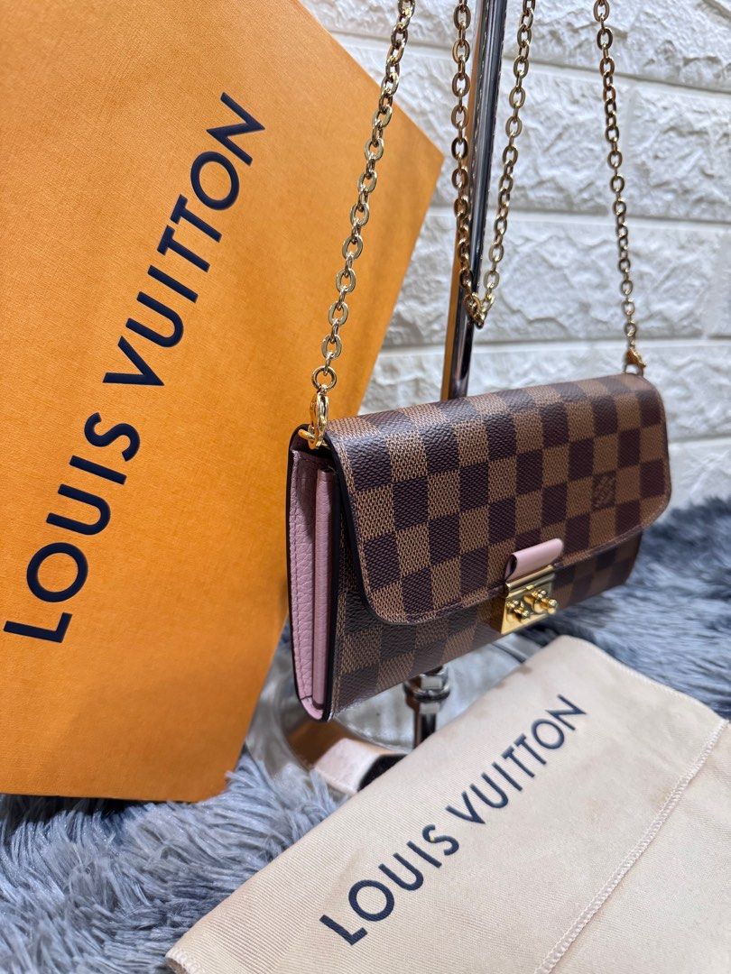 LV Croisette Chain Wallet Bag (Category: Luxury Bags & Wallets) located in Quezon City. Submitted by christineboller (Listing ID 1339332857, Image 3). Description: Louis Vuitton Damier Croisette Wallet Bag In 9.8/10 condition, almost new comes with box, GHW chain and dustbag for only Php49k.