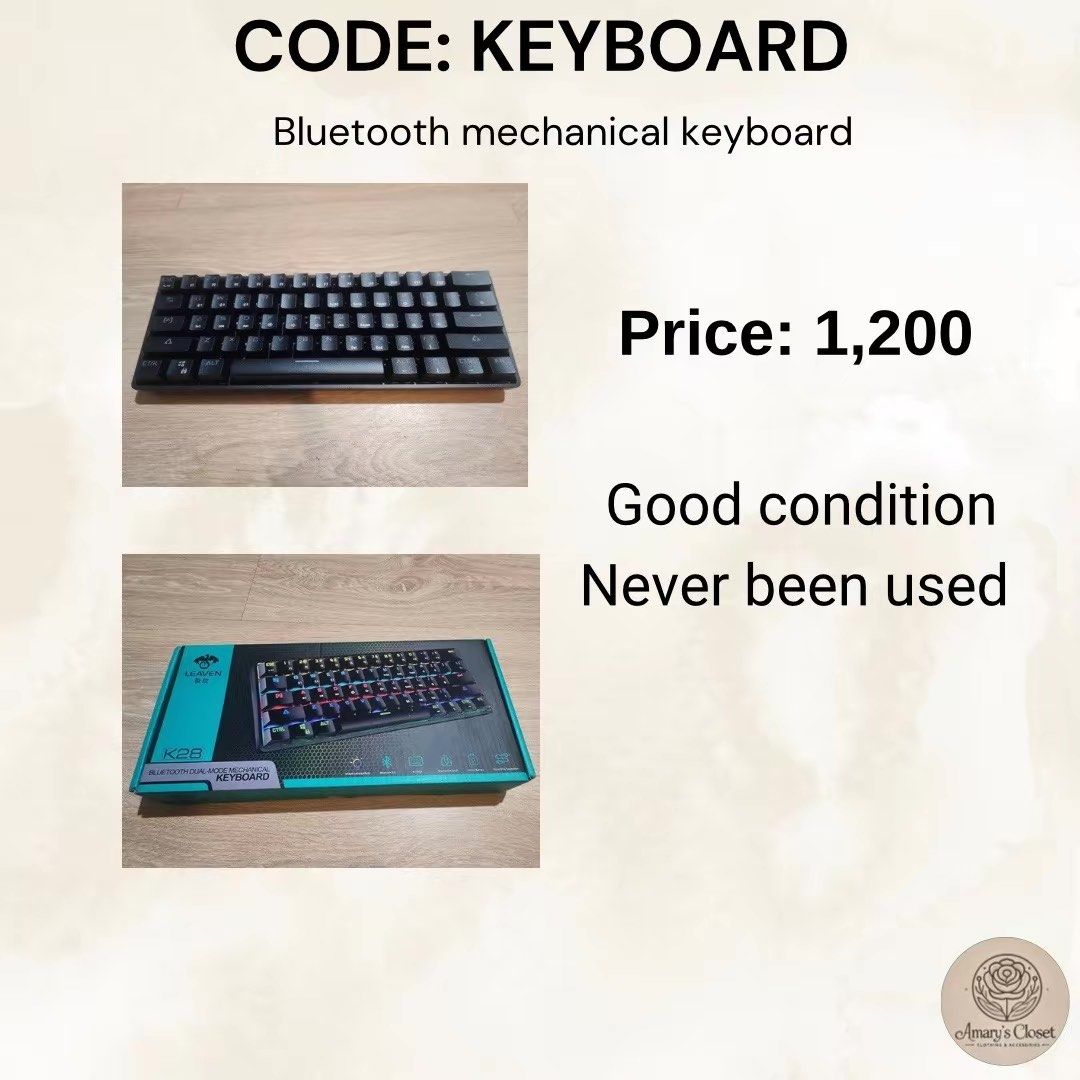 Mechanical keyboard (Category: Computer Keyboard) located in Manila. Submitted by _nikol (Listing ID 1339224611, Image 1). Description: .