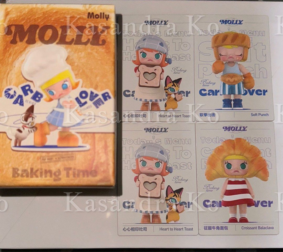 MOLLY Carb-Lover Series Figures (Category: Designer & Blind Box Toys) located in Pasay City. Submitted by kasandrako (Listing ID 1339287279, Image 1). Description: POP MART MOLLY Carb-Lover Series Figures Blind Box Action Toys Figure Birthday Gift Kid Toy Opened bottom box sealed foil CROISSANT BALACLAVA ❌ 📍Pasay City 📦Lalamove/Grab/J&T 💳Gcash/BDO/Seabank.
