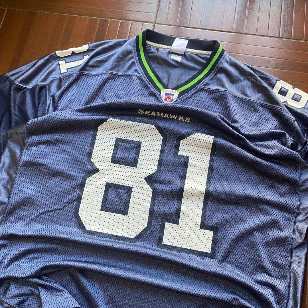 Nfl jersey Seahawks #81 robinson (Category: Tshirts & Polo Shirts ) located in Meycauayan. Submitted by le_dns (Listing ID 1339274586, Image 3). Description: Seahawks #81 robinson By reebok Color: blue Length: 33-35 Pit to pit: 28 Issue: sign of usage, crackprint ₱999 + sf.