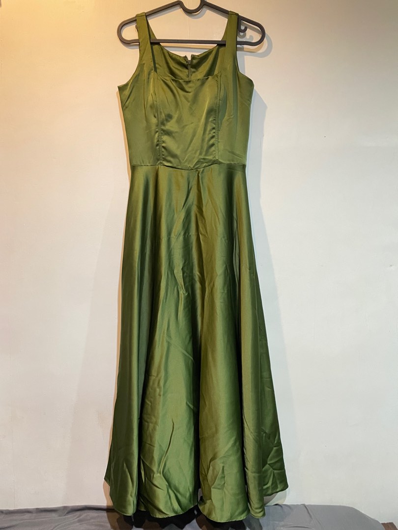 Silk Twill Dress in Orange Blue and Green main image 1
